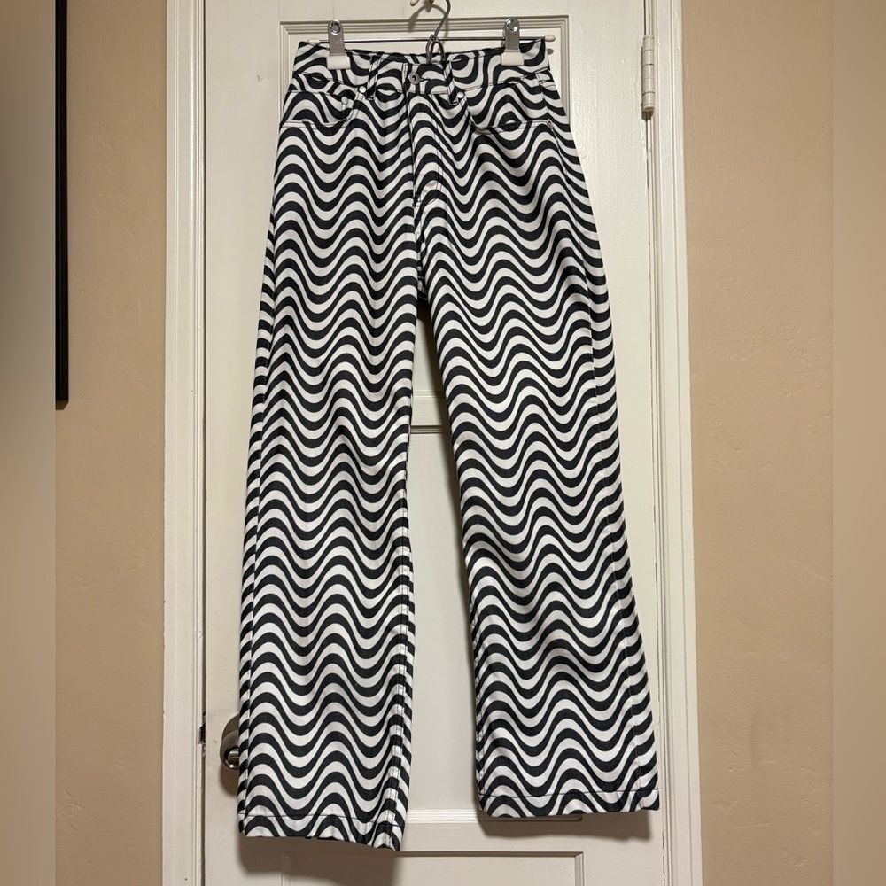 The Ragged Priest Jeans Wavy Pattern Pants